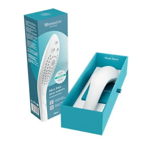 Насадка-стимулятор для душа 2 в 1 Womanizer Wave White, массажер для интимных зон