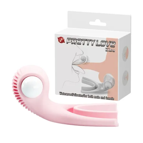 Насадка для орального сексу - Pretty Love Elsa Mouth Stimulator Light Pink