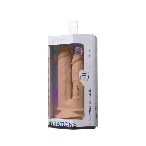 Подвійний фалоімітатор з вібрацією SilexD Double Gusto Vibro Flesh (Model 1 size 8