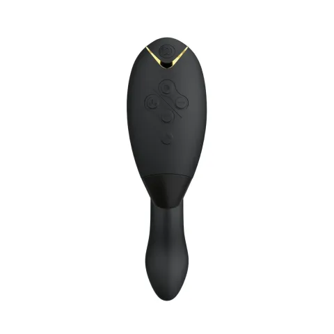 Двойной вакуумный стимулятор клитора Womanizer Duo 2 — Black, независимые моторы