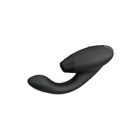 Двойной вакуумный стимулятор клитора Womanizer Duo 2 — Black, независимые моторы