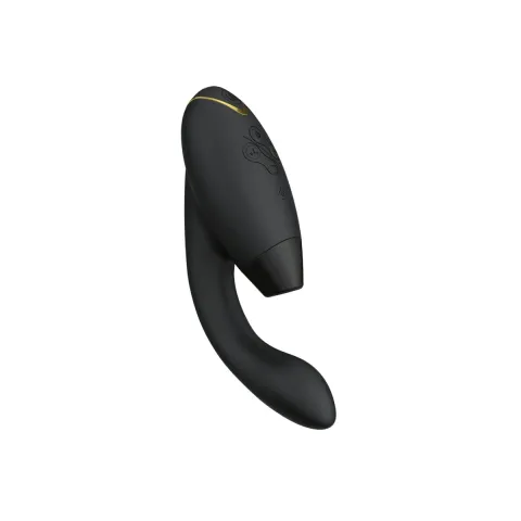Двойной вакуумный стимулятор клитора Womanizer Duo 2 — Black, независимые моторы