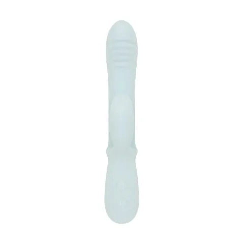Тройной вибратор Good Vibes Only – SAGE Triple Stimulation Vibe Soft Silicone – Blue, манящее движение