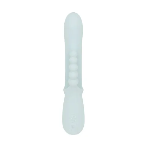 Тройной вибратор Good Vibes Only – SAGE Triple Stimulation Vibe Soft Silicone – Blue, манящее движение