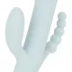 Тройной вибратор Good Vibes Only – SAGE Triple Stimulation Vibe Soft Silicone – Blue, манящее движение