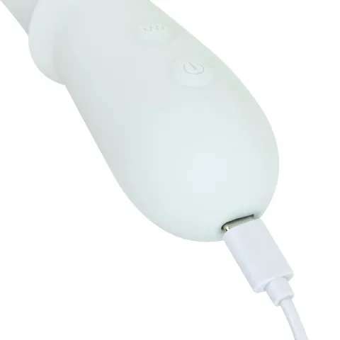 Тройной вибратор Good Vibes Only – SAGE Triple Stimulation Vibe Soft Silicone – Blue, манящее движение