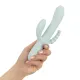 Тройной вибратор Good Vibes Only – SAGE Triple Stimulation Vibe Soft Silicone – Blue, манящее движение