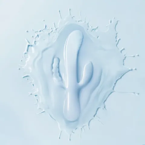 Тройной вибратор Good Vibes Only – SAGE Triple Stimulation Vibe Soft Silicone – Blue, манящее движение