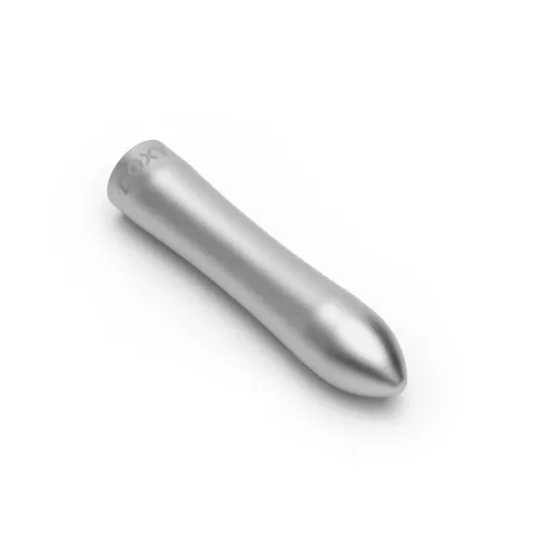 Мощный виброшар DOXY SILVER в металлическом футляре, с ультрагладкой поверхностью, 7 режимов