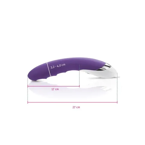 Мощный вибратор Mystim Sassy Simon Purple с двумя моторами и стимулирующим облегчением