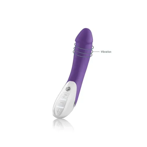 Мощный вибратор Mystim Terrific Truman Purple с двумя моторами и ярко выраженной головкой