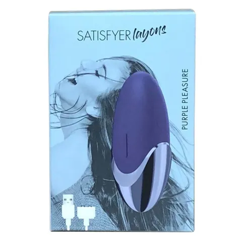 Потужний вібратор Satisfyer Lay-On - Purple Pleasure, водонепроникний, 15 режимів роботи