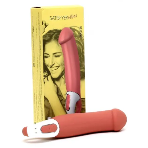 Потужний вібратор Satisfyer Vibes Master, гнучкий літій силікон, 12 режимів роботи, діаметр 46 мм