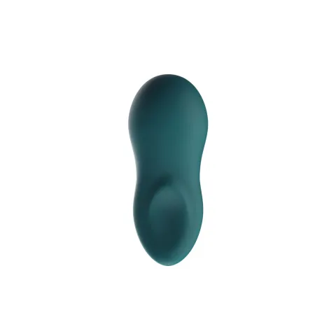 Мощный мини-вибромассажер Touch X Green Velvet от We-Vibe, который удобно использовать во время интимной близости