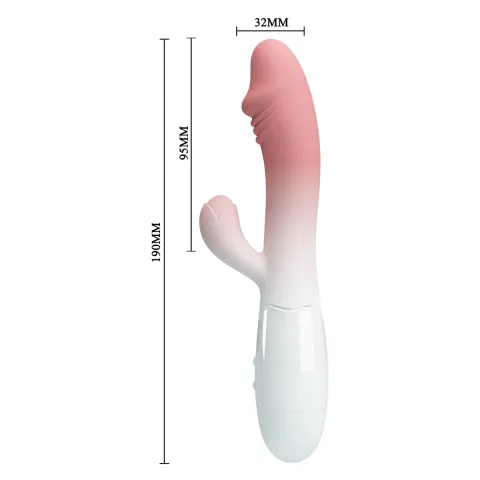 Вібратор - Pretty Love Snappy White/Light Pink