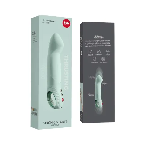 Пульсатор для точки G Fun Factory STRONIC G FORTE, цвет «sage green», 8 режимов, сверхмощный