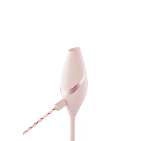 Пульсатор з вакуумним стимулятором KISSTOY Cathy III Pink, 5 режимів вакууму, 10 режимів пульсації