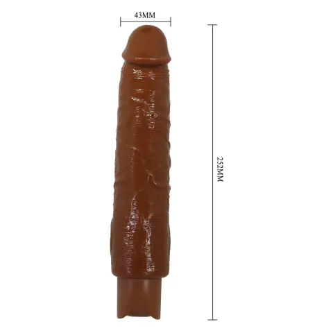 Реалистичный вибратор — Pretty Love Soren Realistic Vibrating Dildo Brown