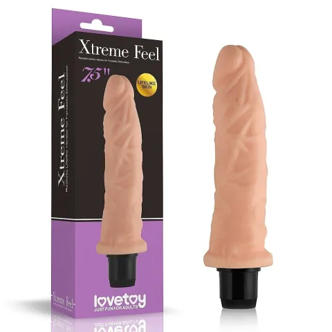 Реалістичний вібратор - Xtreme Feel Vibrator Flesh 7.5
