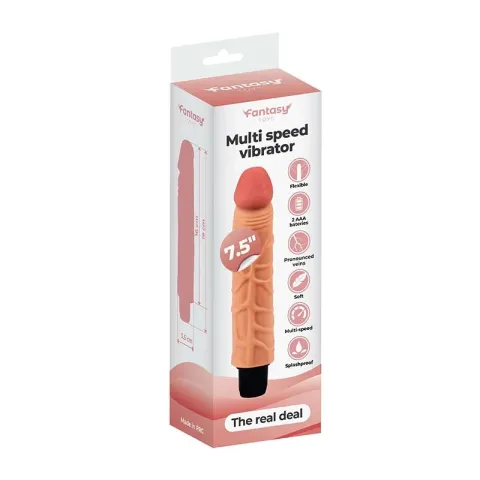 Реалистичный вибратор — Soft Vibrator 18,5 см — The Real Deal