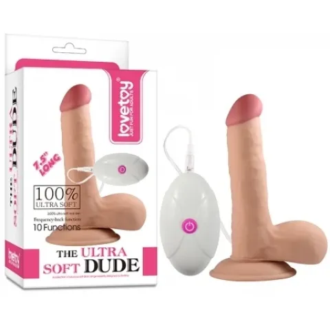 Реалистичный вибратор — The Ultra Soft Dude Vibrating 7.5