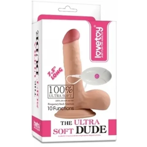Реалистичный вибратор — The Ultra Soft Dude Vibrating 7.5