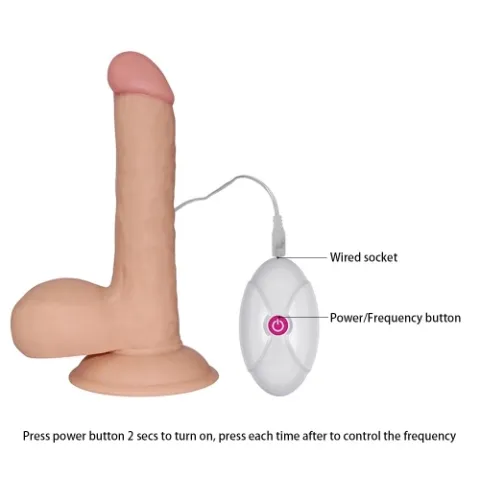 Реалистичный вибратор — The Ultra Soft Dude Vibrating 7.5