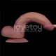 Реалистичный вибратор — Vibrating Dual Density Power Cock 9''
