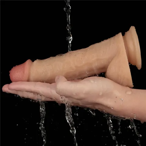 Реалистичный вибратор — Vibrating Power Basics Cock 8