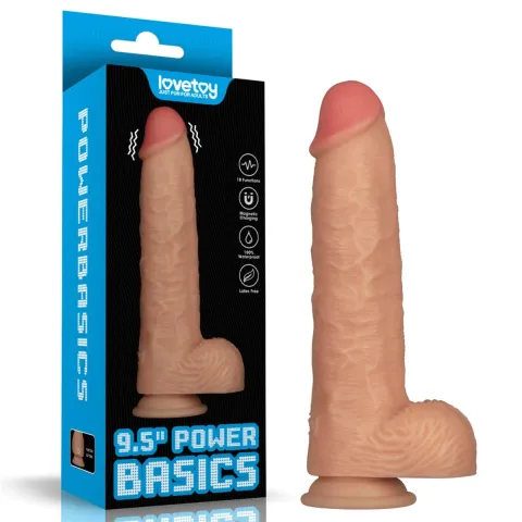 Реалистичный вибратор — Vibrating Power Basics Cock 9,5