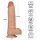 Реалистичный вибратор — Vibrating Power Basics Cock 9,5