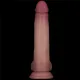 Реалістичний вібратор - Vibrating Sliding Skin Pro II Dual Layer Silicone Dong 8.5