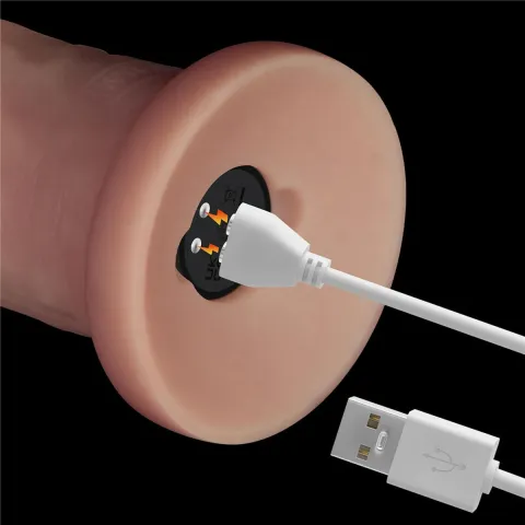 Реалістичний вібратор - Vibrating Sliding Skin Pro II Dual Layer Silicone Dong 9
