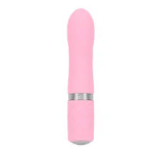 Розкішний вібратор PILLOW TALK - Flirty Pink з кристалом Swarovski, гнучка головка