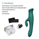 Умный пульсатор-кролик с вибрацией Zalo Mose 2 Turquoise Green, подогрев до 42 °C, кристалл Swarovski