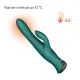 Умный пульсатор-кролик с вибрацией Zalo Mose 2 Turquoise Green, подогрев до 42 °C, кристалл Swarovski