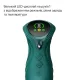 Умный пульсатор-кролик с вибрацией Zalo Mose 2 Turquoise Green, подогрев до 42 °C, кристалл Swarovski