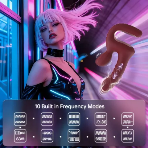 Смарт-пульсатор Magic Motion Magic Duet Bordeaux, подвійний, 10 режимів пульсації, 10 режимів вібрації