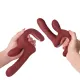 Смарт-пульсатор Magic Motion Magic Duet Bordeaux, подвійний, 10 режимів пульсації, 10 режимів вібрації