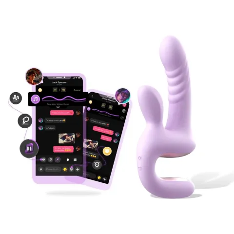 Смарт-пульсатор Magic Motion Magic Duet Purple, двойной, 10 режимов пульсации, 10 режимов вибрации