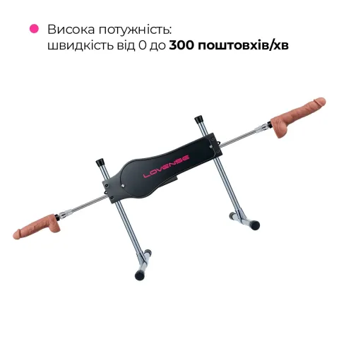 Умная секс-машина Lovense Sex Machine, два штока и фаллоимитаторы, подходит для веб-камеры