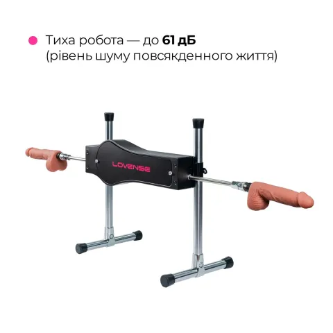 Умная секс-машина Lovense Sex Machine, два штока и фаллоимитаторы, подходит для веб-камеры