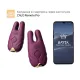 Смарт-вибратор для груди Zalo — Nave Velvet Purple, пульт ДУ, управление через приложение