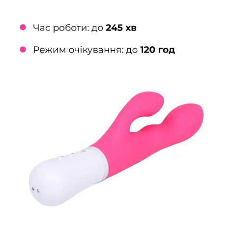 Смарт вібратор-кролик Lovense Nora з обертовим стовбуром
