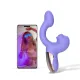 Смарт-вибратор Magic Motion Ponder Purple, двойная стимуляция, виброяйцо + язычок для клитора