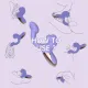 Смарт-вибратор Magic Motion Ponder Purple, двойная стимуляция, виброяйцо + язычок для клитора