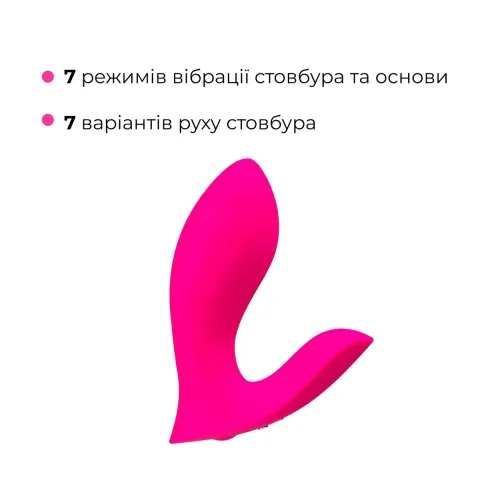 Смарт-вибратор для трусиков Lovense Flexer, манящее движение + вибрация, стимуляция клитора и точки G