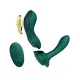 Смарт-вибратор для трусиков Zalo — AYA Turquoise Green, насадка и пульт ДУ