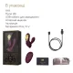 Смарт-вибратор для трусиков Zalo — AYA Velvet Purple, насадка и пульт ДУ