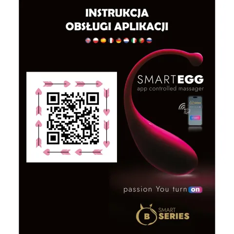 Виброяйцо — B-Series Smart Egg, с управлением через приложение, розовое